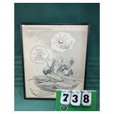 H. M. Talburt Framed Political Artwork #9