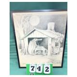 H. M. Talburt Framed Political Artwork #13