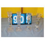 Clear Glass Candle Holders