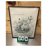 H. M. Talburt Framed Political Artwork #11