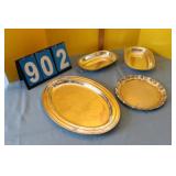 Assorted Silverplate Serving Plates