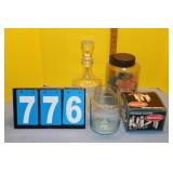 Tall Glass Set W/ Coin Sleeves