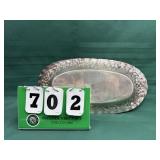 Large Sterling Silver Bread Tray