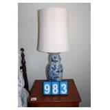 Asian Transfer Vase Lamp
