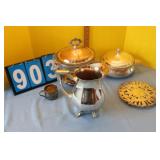 Assorted Silver Plates/Dinnerware