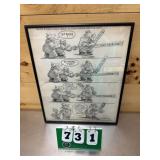 H. M. Talburt Framed Political Artwork #2