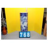 Blue White Asian Umbrella Stand