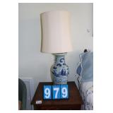 Asian Transfer Vase Lamp