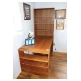 Desk With Bookshelf