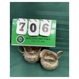 Sterling Silver Creamer & Sugar Bowl