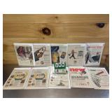 (10) Vintage Advertising Posters Lot #19