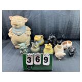 Vintage Cookie Jars, Banks & More