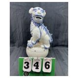 14' Blue & White Foo Dogs (Male & Female)