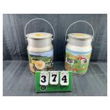 (2) Chupa Chups Collector Tin Canisters