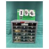 Vintage Skotch Metal Parts Cabinet