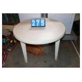 Plastic Outdoor Round Table