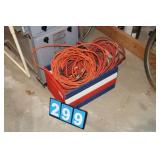Wood Wood Crate Full Of Extension Cords