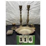 Vintage Brass Candlestick Holders