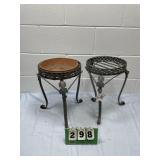 (2) Matching Metal Plant Stands