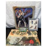 Vintage Paper Signs & Elvis Poster