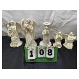 (5) Lenox Fine Porcelain Angel Figurines