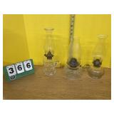 Assorted Oil Lamp Lot