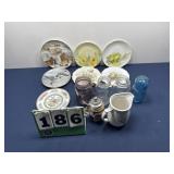 Assorted Jars And Plate