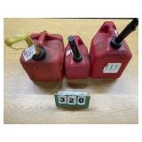 (3) Gas Cans