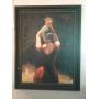 Oil on canvas Salsa Dancer. signed 44x58 in.