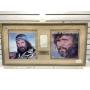 Framed signatures of Willie Nelson and Kris