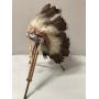 Native American Vintage Head Dress on Stand