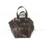 YSL Yves Saint Laurent, Dark Brown Patent Leather