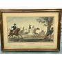 Framed hand colored engraving C. Vernet ‘La