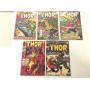 5 The Mighty Thor comics, Price cover 12¢, 15¢