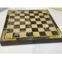 Handmade Carved Stone Chess Set In Wooden Box/