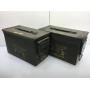 Pair of metal ammo cans - Medium size