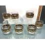 Set of 7 vintage mid century Culver tumbler