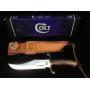Colt knife, wood & brass handled, 8 inch blade w/