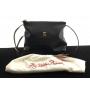 Paloma Picasso Black Leather Purse w/ Dust Bag.