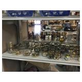 Assorted Drinkware, candle holders, serving