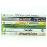6 Xbox360 game discs. Assorted