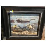 Wall Hanging Art. Signed. Marine/Nautical/Boats.