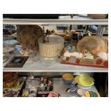 2 Hatbox storage boxes, fabric, sewing