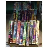 Assorted VHS tapes. Disney, WB, New line.