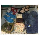 Guess jeans size 29, Steve Madden wallets, Tahari