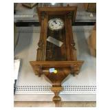Vtg Regulator wood wall clock. R&A Pendulum.