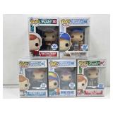 5 Funko Freddy figures in box. Assorted