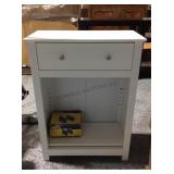 White hall cabinet, 24x12x32in