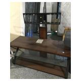 Entertainment center w/tv mount, 3-tier shelves,