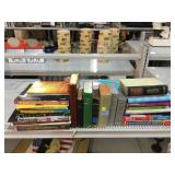 Assorted books. Bibles, educational, and more.